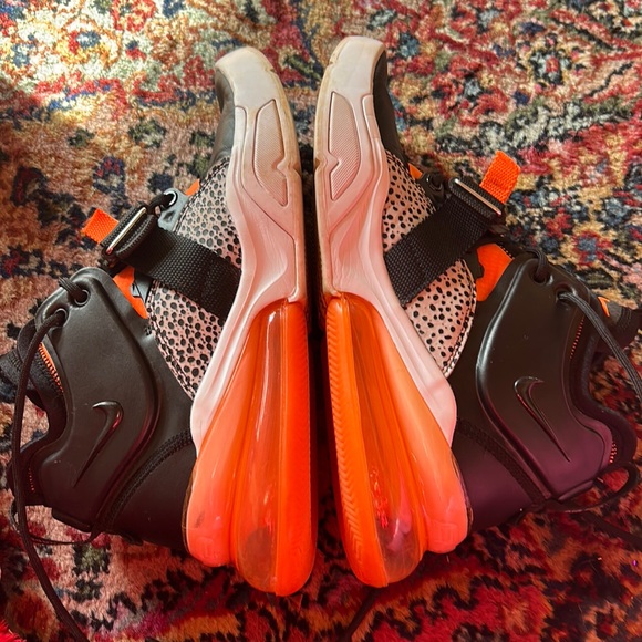 Nike Air Force 270 Safari Mens 7.5 Sneakers Black Hyper Crimson Wolf Grey White - Picture 7 of 8